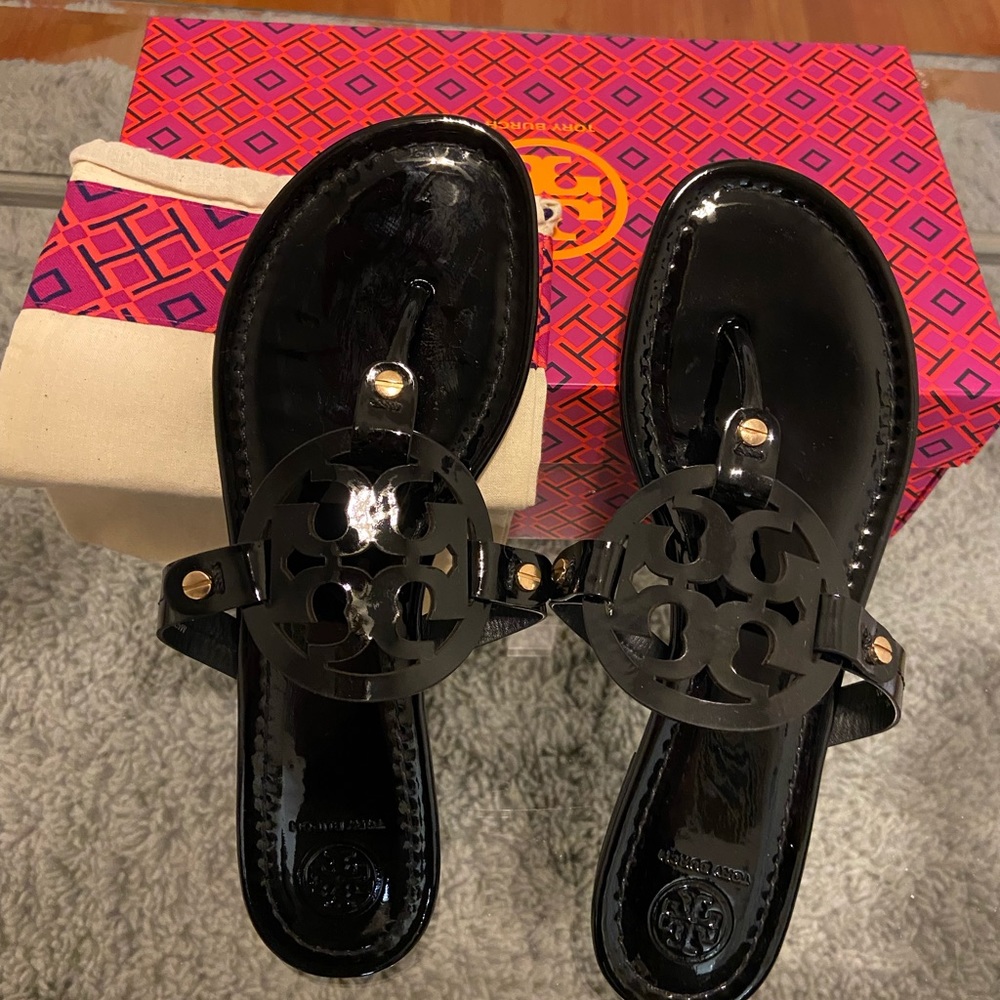 Tory Burch Patent Leather Miller 9.5